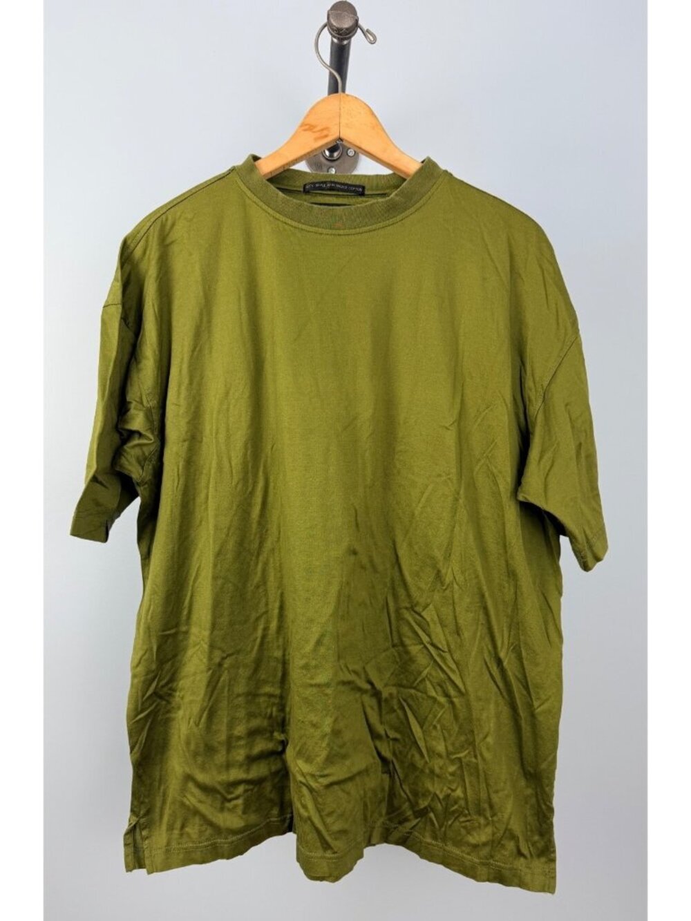 Bugatchi Uomo Mens Large Green 100% Mercerized Cotton T-Shirt